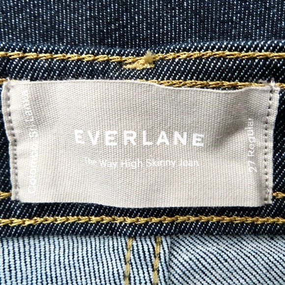 NEW! Everlane The Way High Skinny Jean Dark Indigo SZ 27 Regular - Picture 12 of 14